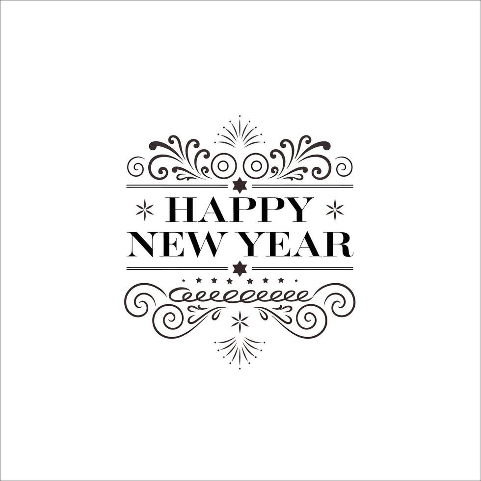 Festive New Years 2025 Design with Subtle Sparkling Effects vector