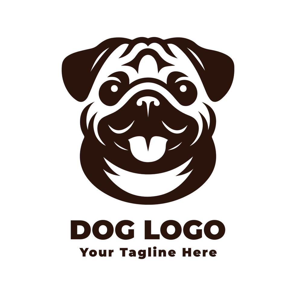 Dog Simple Logo Illustration vector