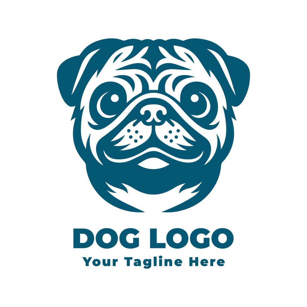 Simple Illustration Dog Logo vector