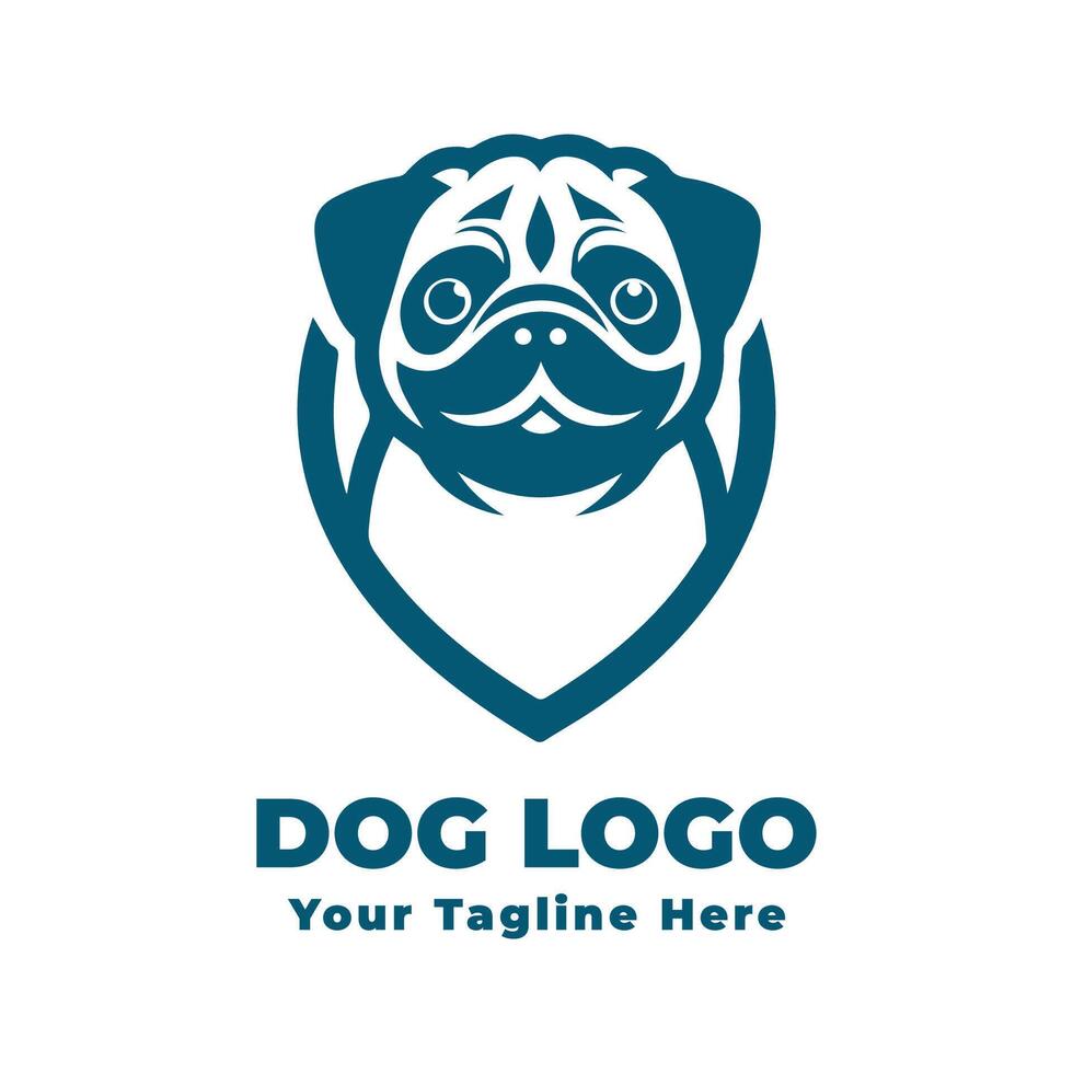 Dog Logo Simple Design vector