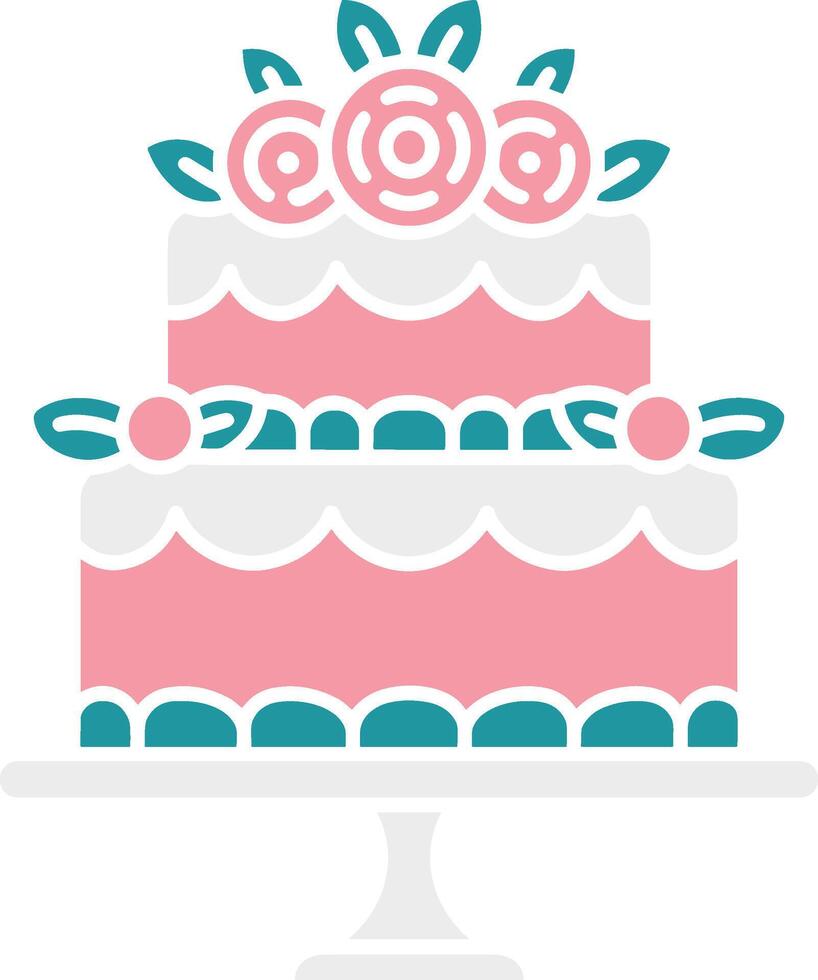 Pink Wedding Cake vector