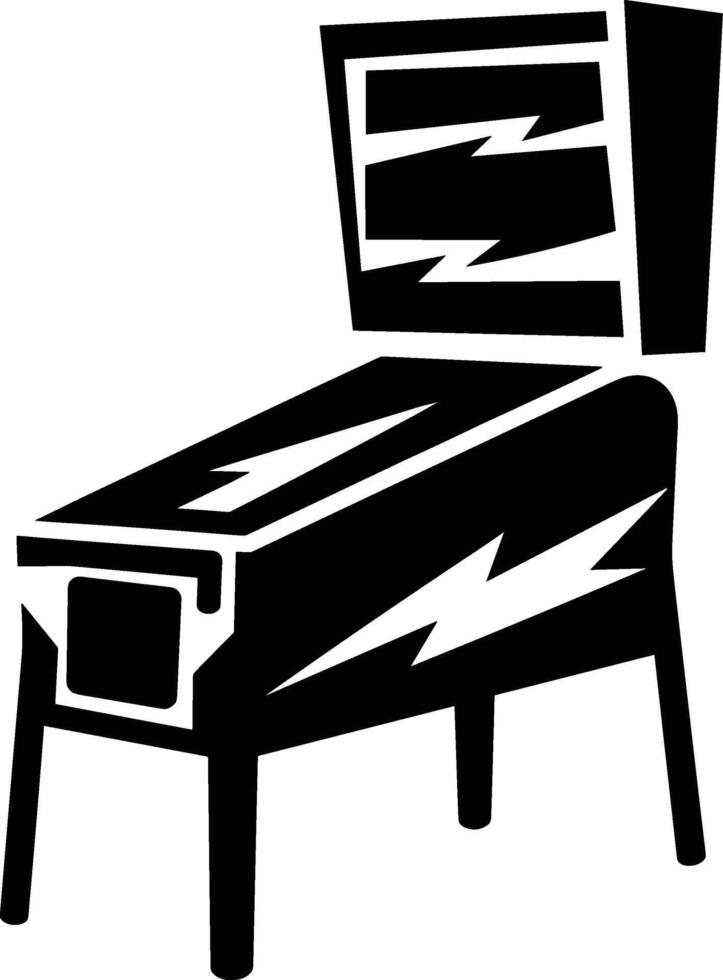 Pinball Machine Silhouette vector
