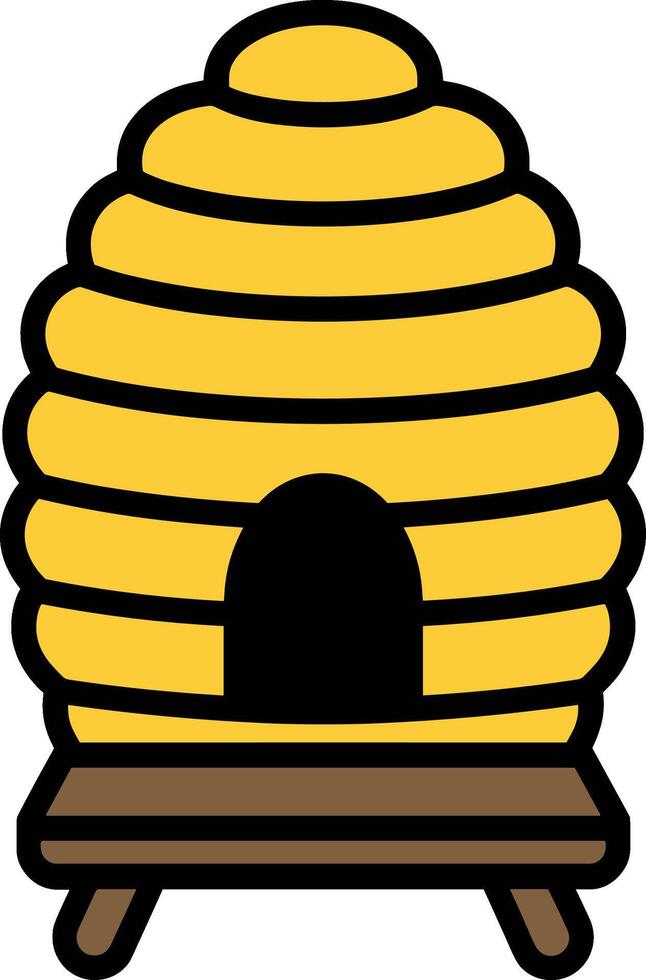 Yellow Bee Hive vector