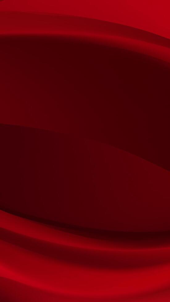Abstract image featuring deep red swirling curves. Smooth texture with gradient vector