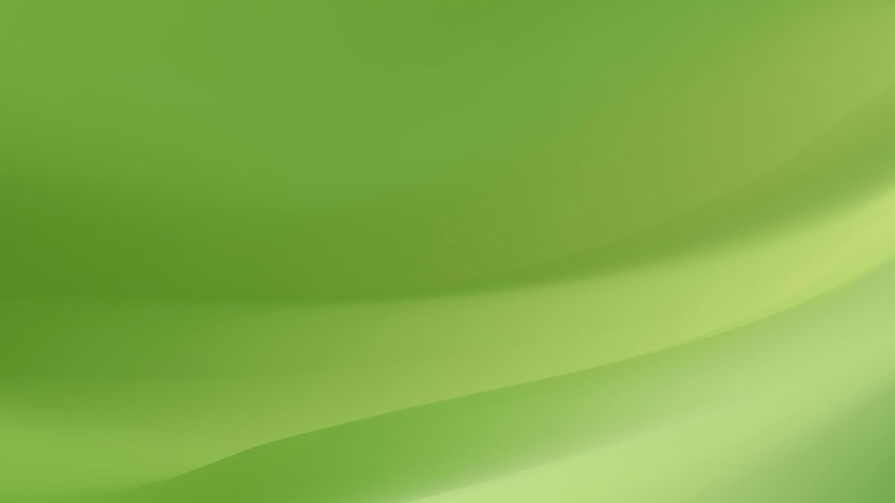 Fresh and vibrant abstract banner with flowing light green waves. vector