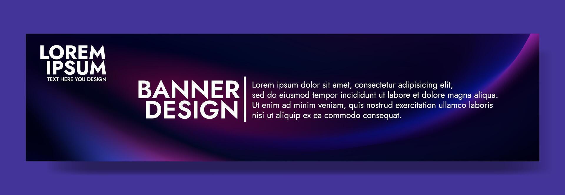 Modern and dynamic abstract background with a flowing purple wave. vector