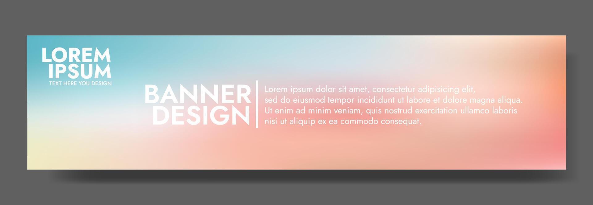 A horizontal background showcasing a soft pastel gradient vector