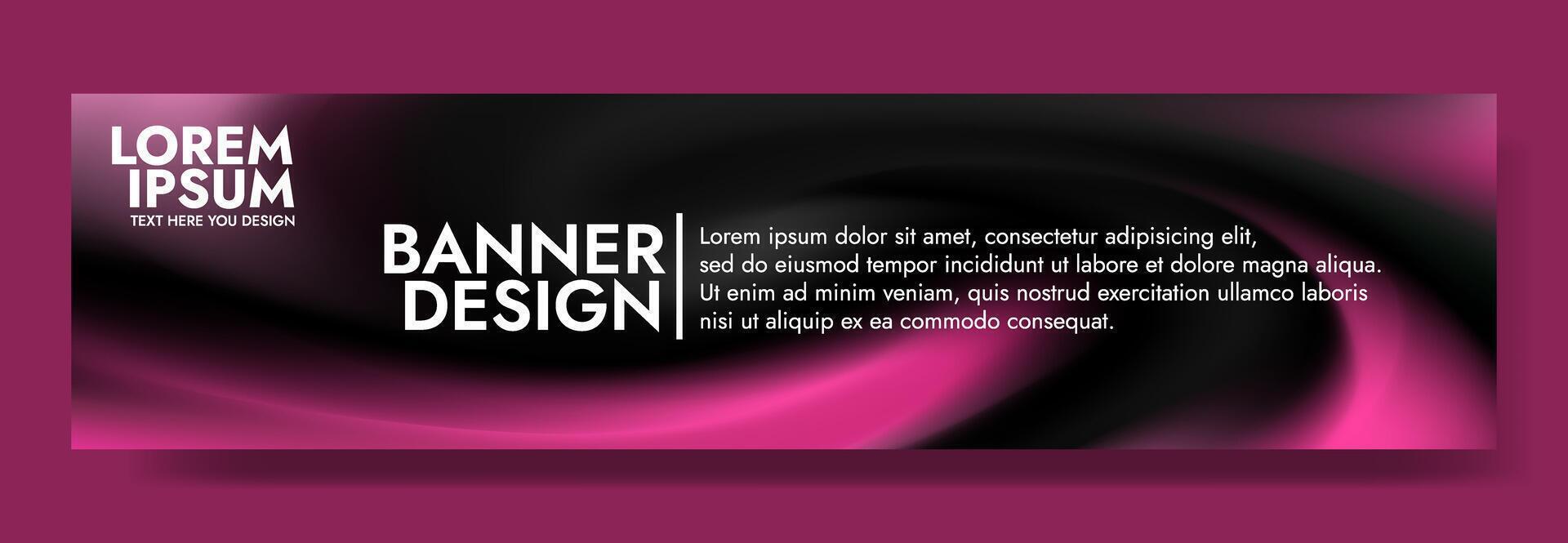 Modern Pink and Black Swirl background Template vector