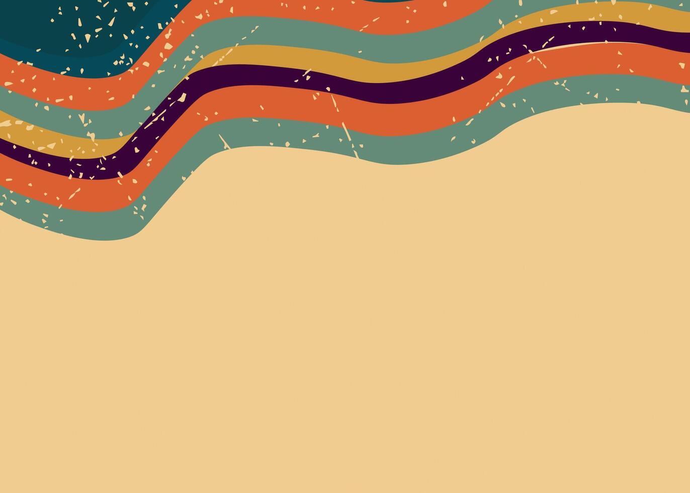 Wavy on top background vector