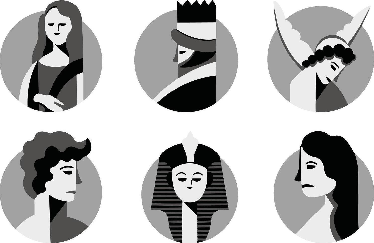 Ancient Greece Mythological Icon Illustration Pictogram vector