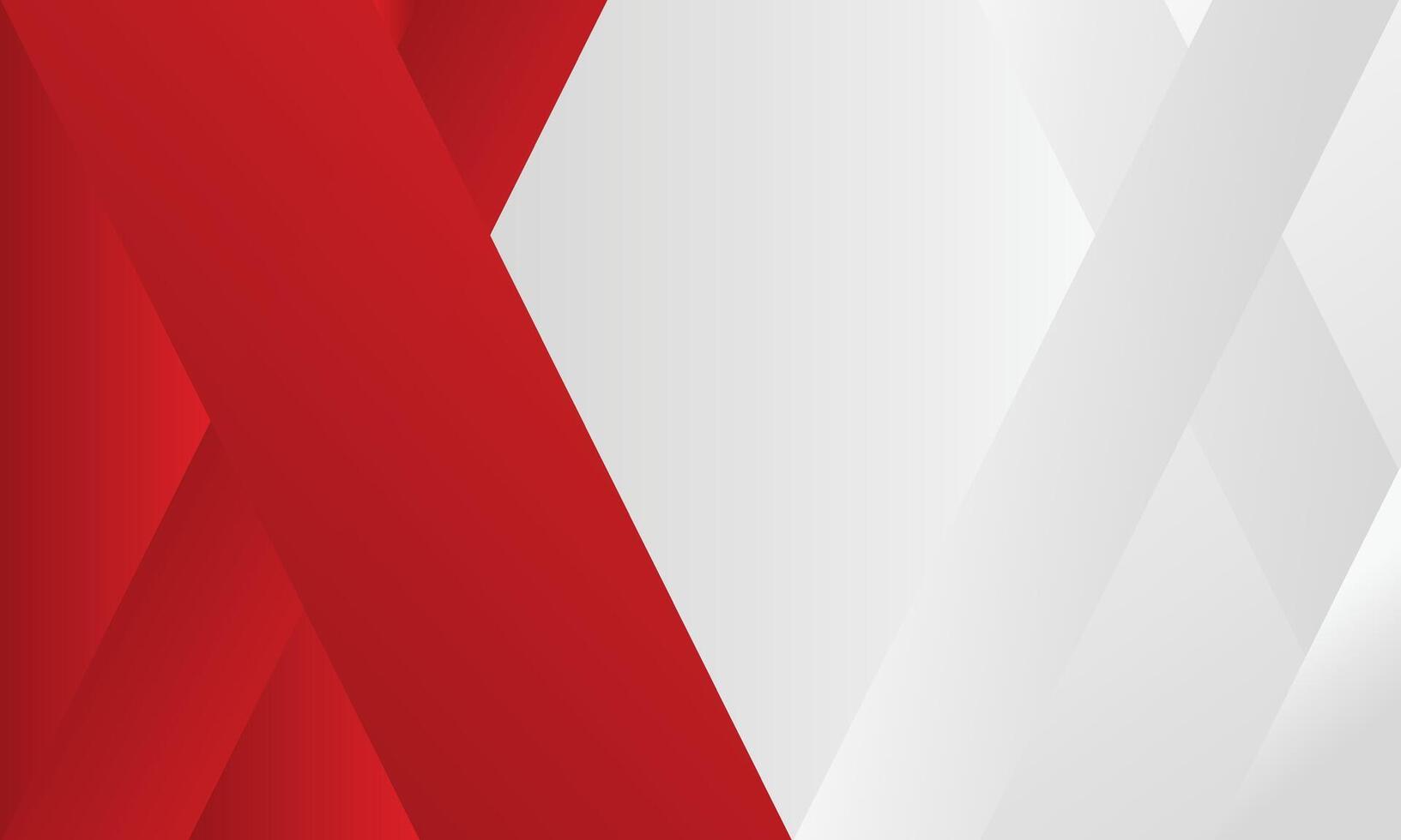 Red white modern abstract background, Indonesia Independence day vector