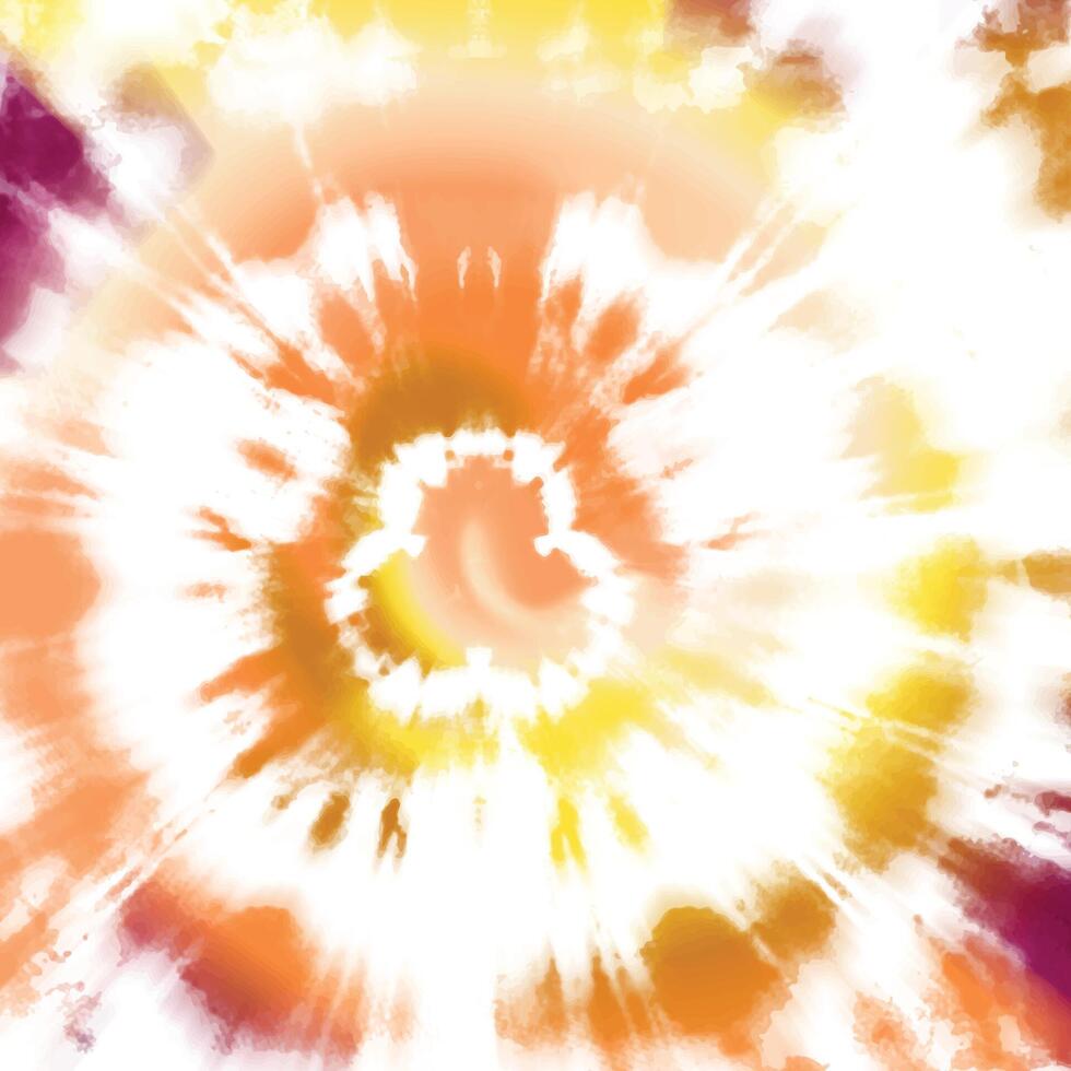 Yellow Colorful Tie Dye Seamless Pattern Textile Design vector