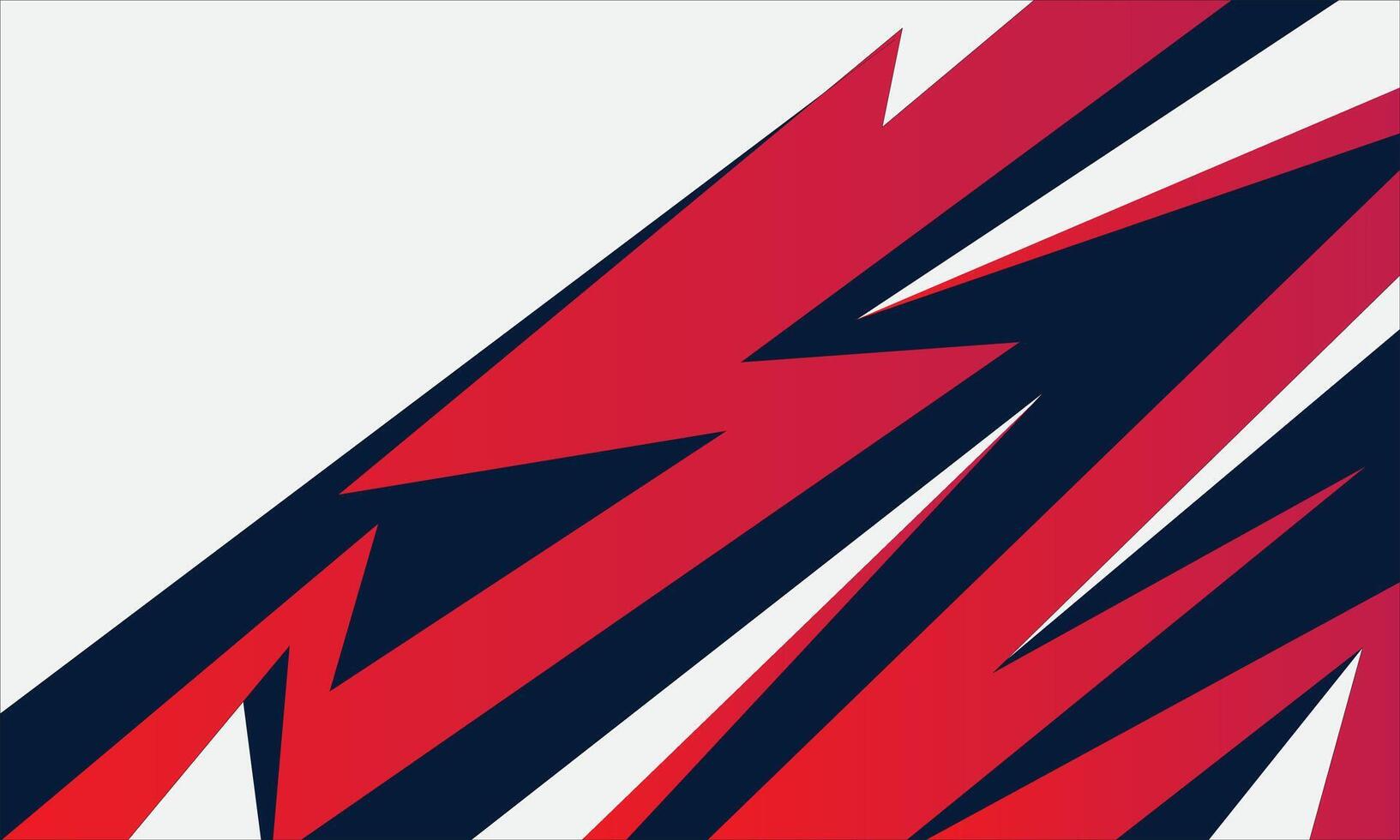 Red color sports background with geometric sharp shapes vector