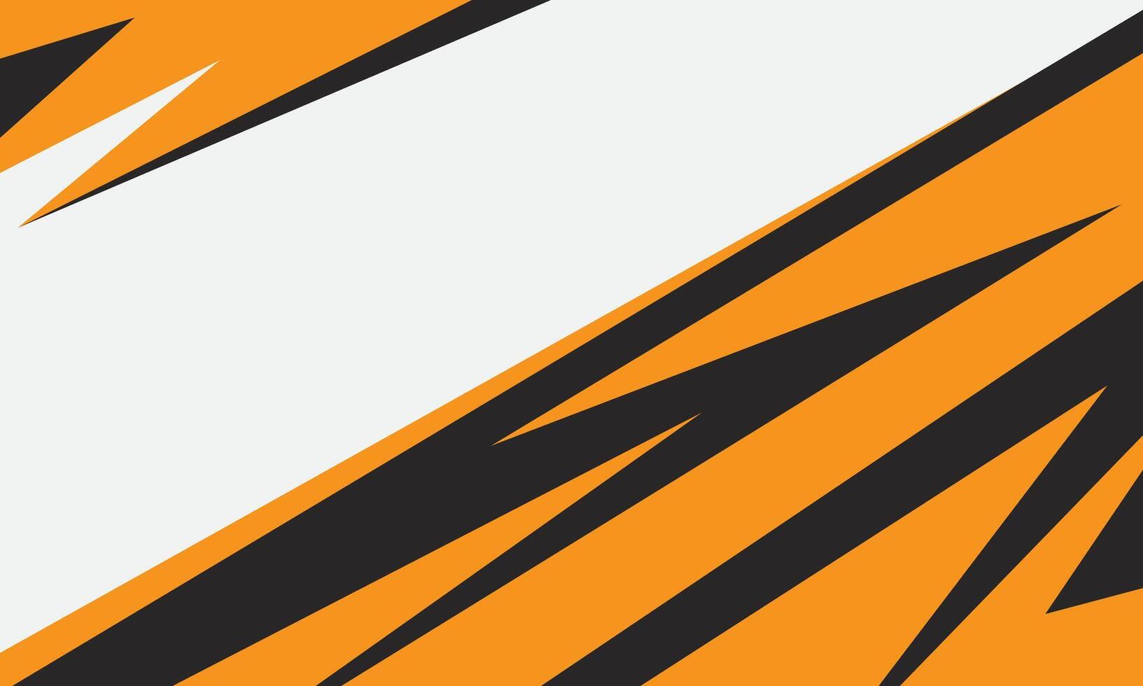 Orange color sports background with geometric sharp shapes vector