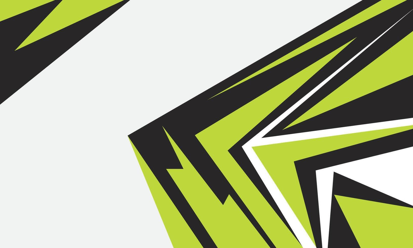 Green color sports background with geometric sharp shapes vector