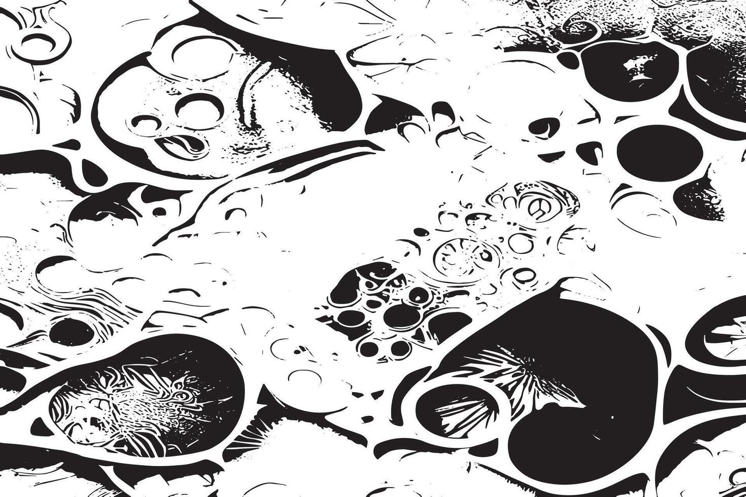 Black Abstract Lines on White for Minimalist Overlays vector