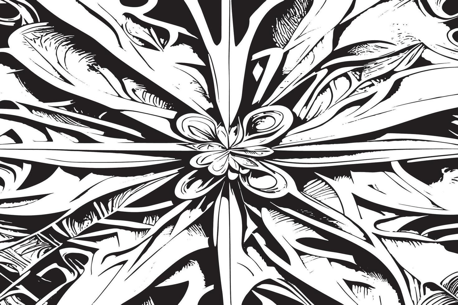Stylized Abstract Texture in Black for Minimalist Themes vector