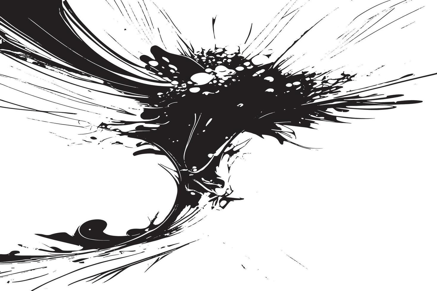 Minimalist Black Silhouette Texture for Monochrome Art vector