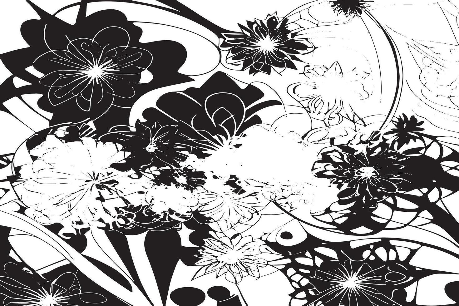 Black Silhouette Texture for Minimalistic Designs vector