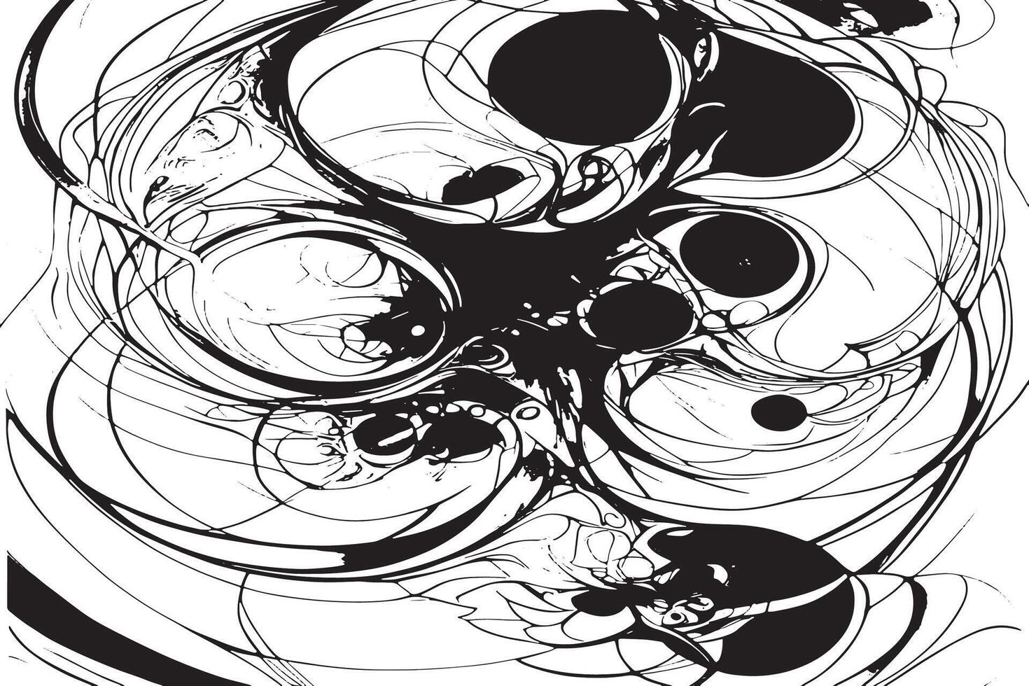 Fine Line Black Abstract Overlay Texture vector