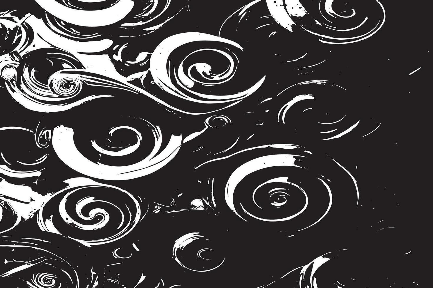 Intricate Black Monochrome Texture Overlays on White Backdrop for High-Resolution Designs vector