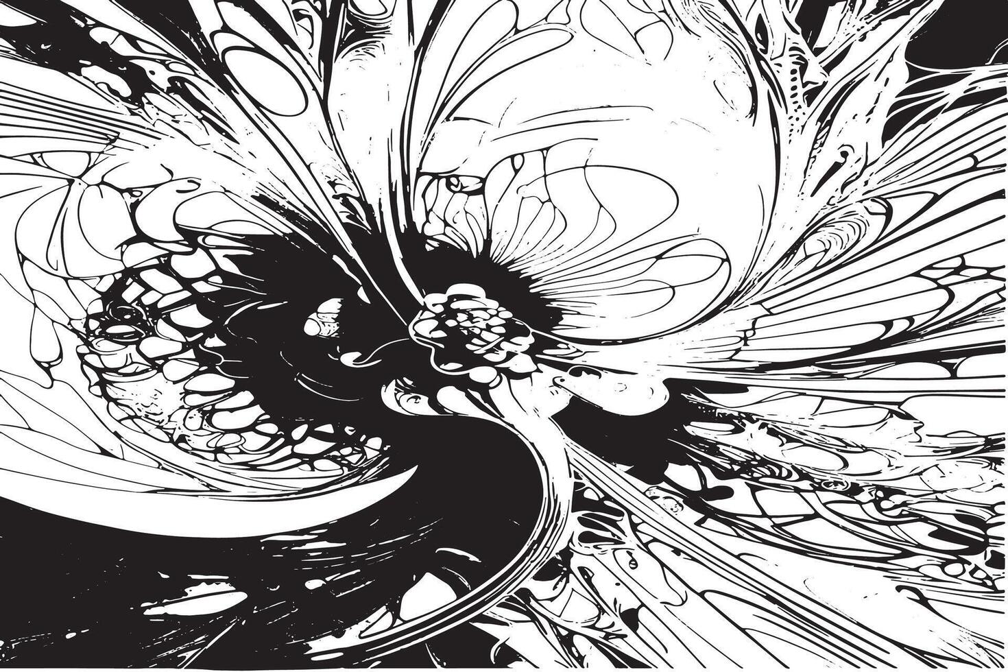Sharp Black Abstract Texture for Graphic Designers vector