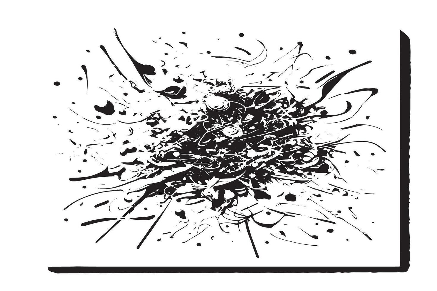 Black Monochrome Texture with White Background for Elegant Designs vector