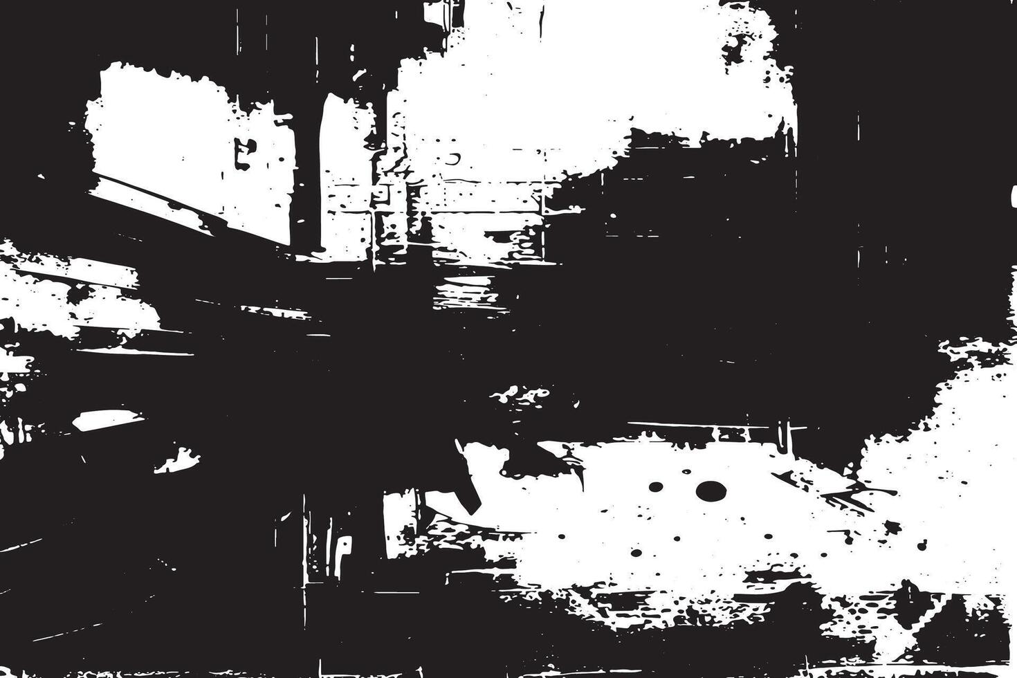 Monochrome Grunge Background Texture with Overlay-Ready Features vector