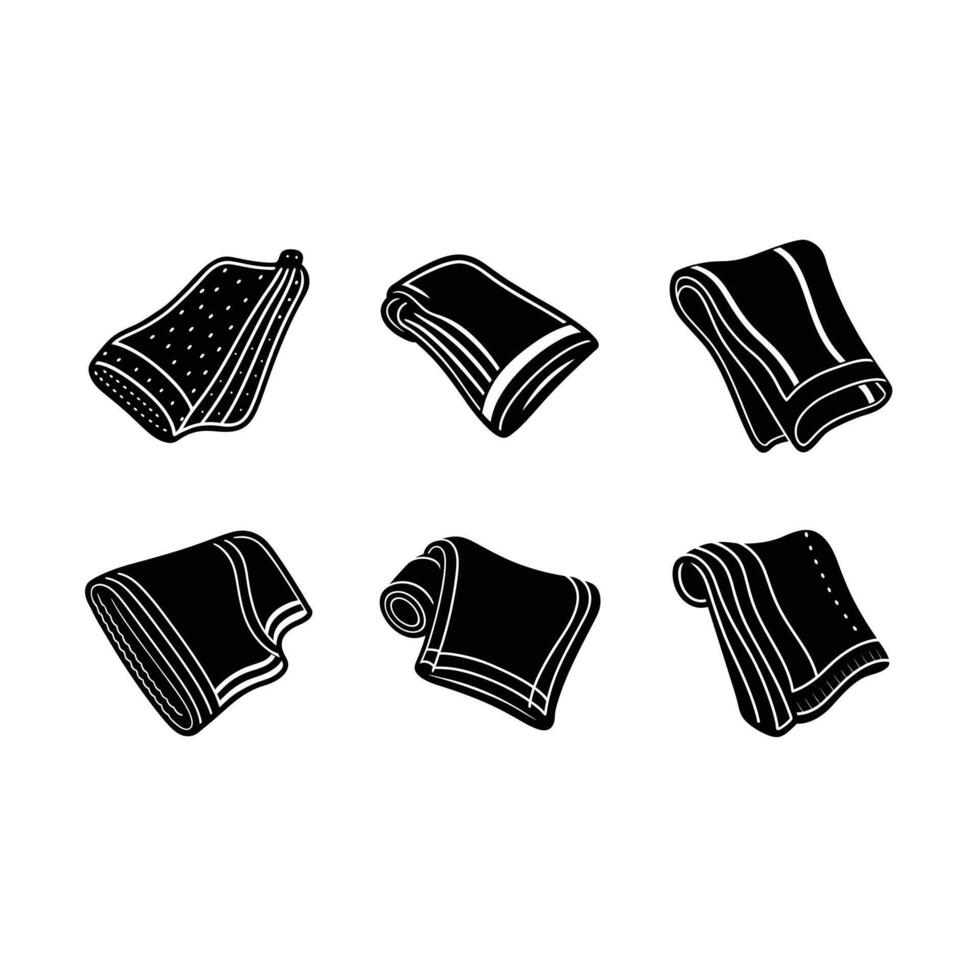 Hand Towel - High-Quality Editable Graphic Design File vector