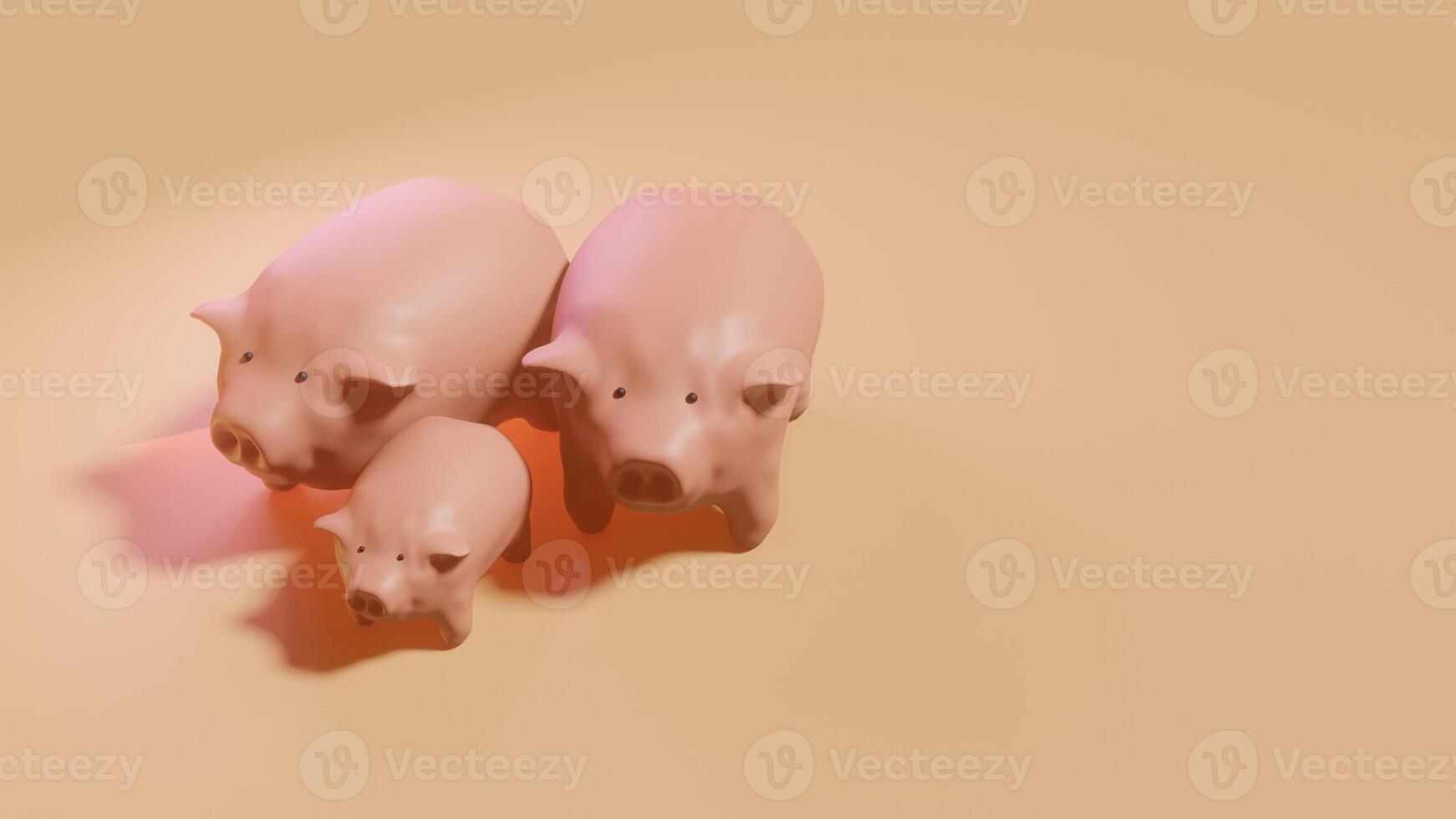 3d piggy animal photo
