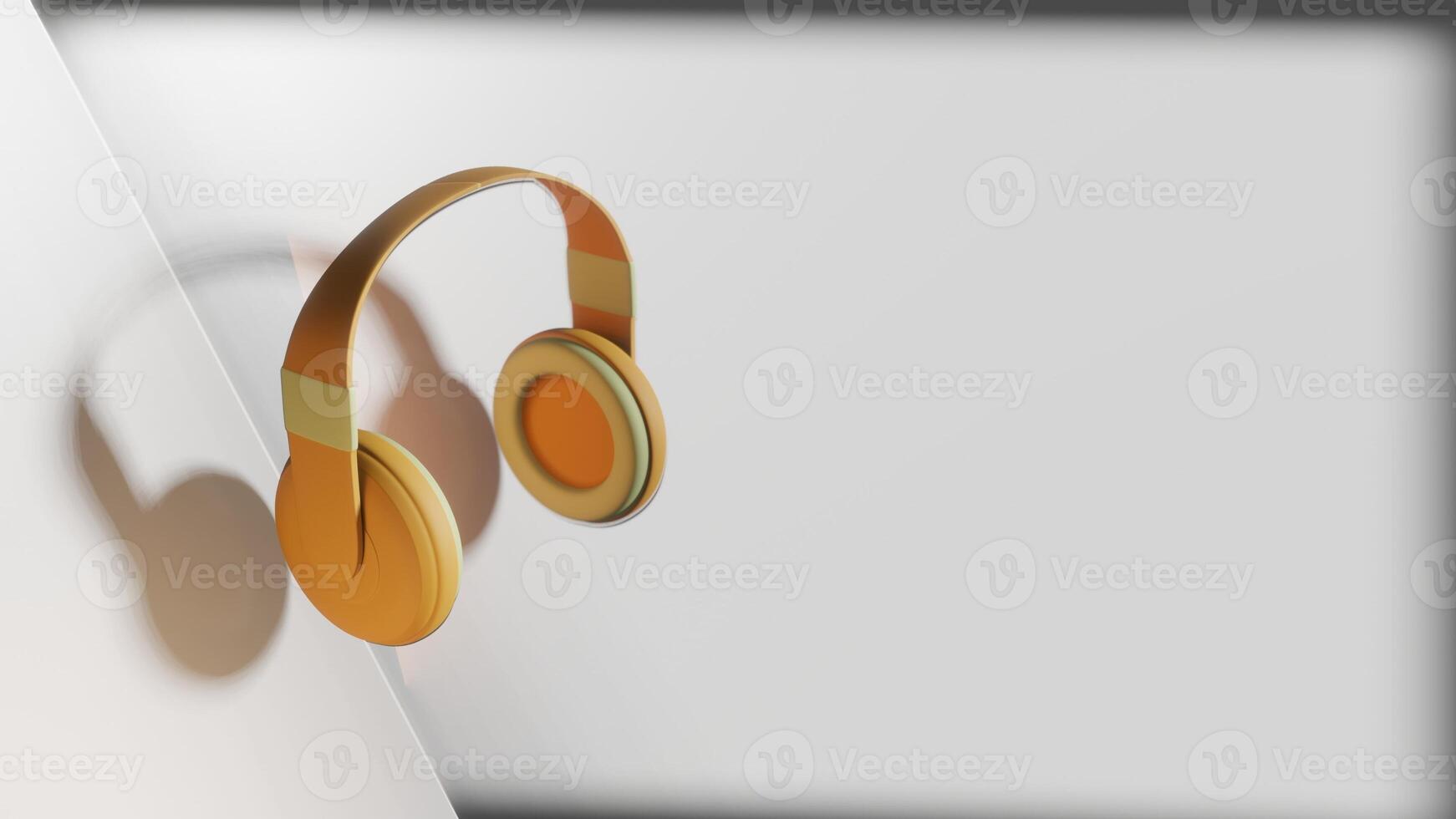 3d render of headphone photo