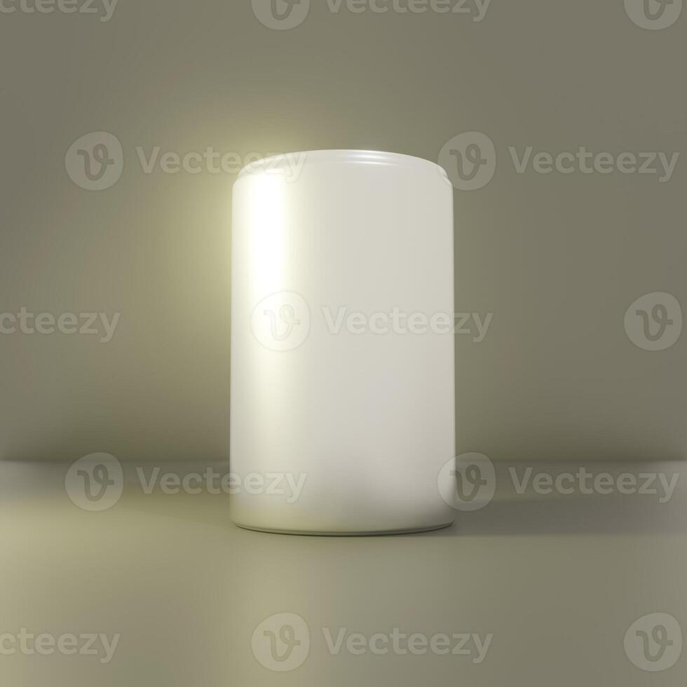 Metal can 3D mockup photo