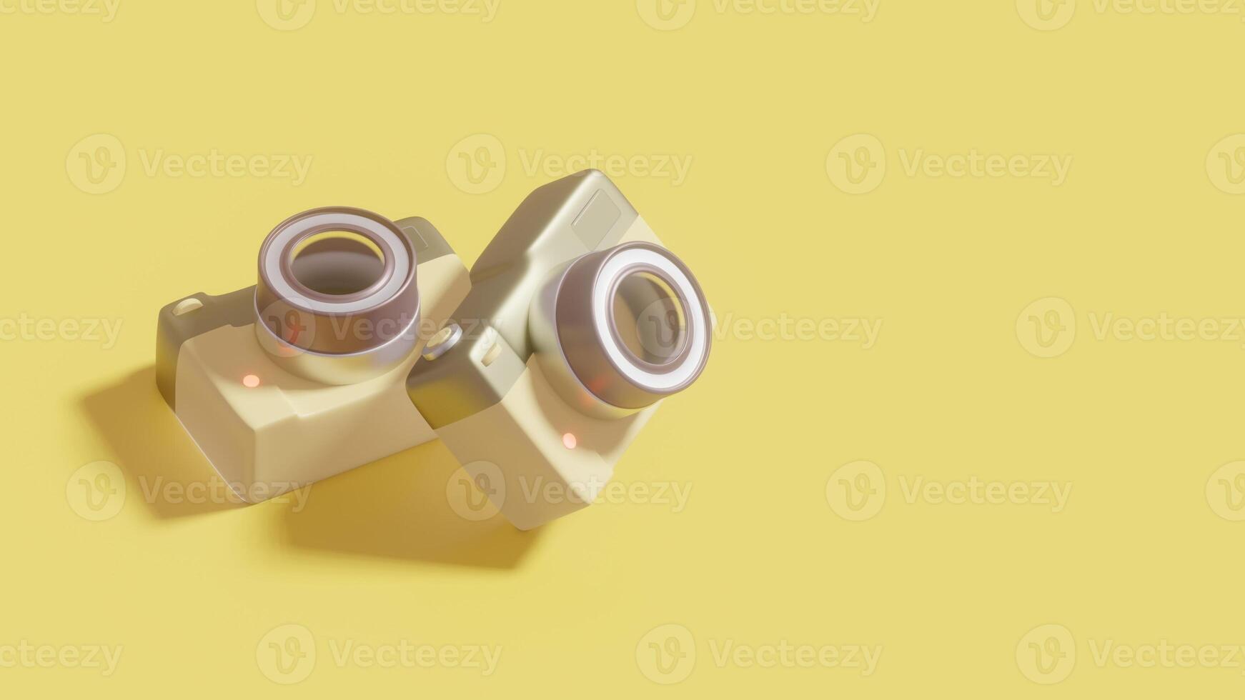 3d render of camera photo