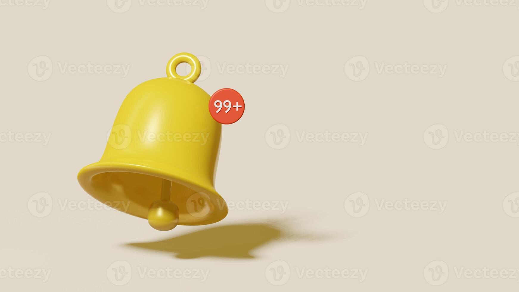 3d notification icon photo