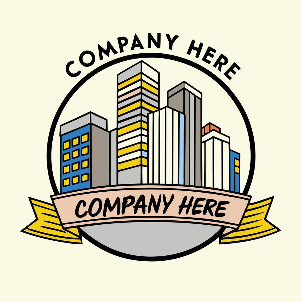 Professional Minimalist Logo Design with Company Name Typing. vector