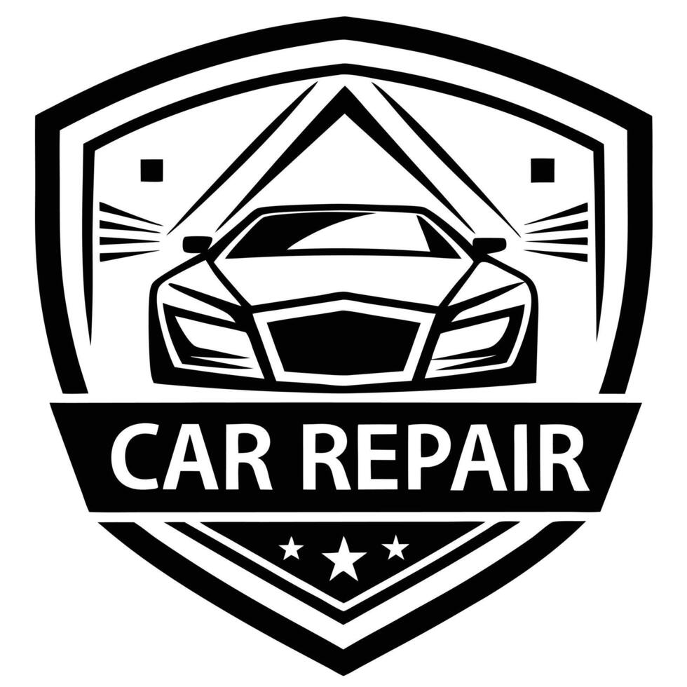 How Wrench and Car Icons Represent Automotive Services. vector
