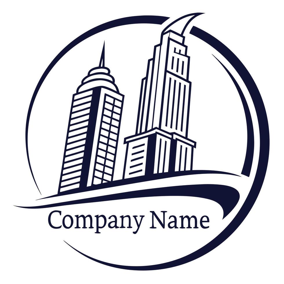 Professional Minimalist Logo with Company Name Typing Style. vector