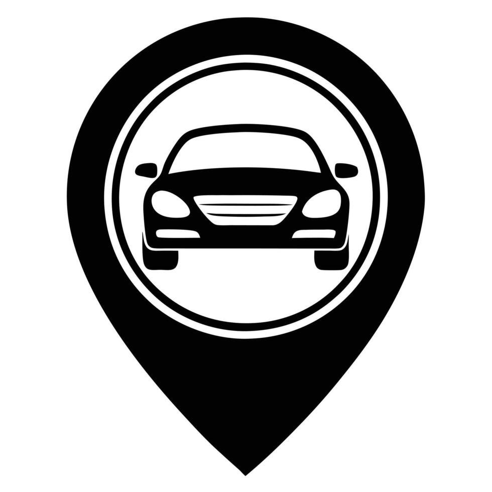Minimalistic Car Silhouette Logo Design for Modern Branding. vector