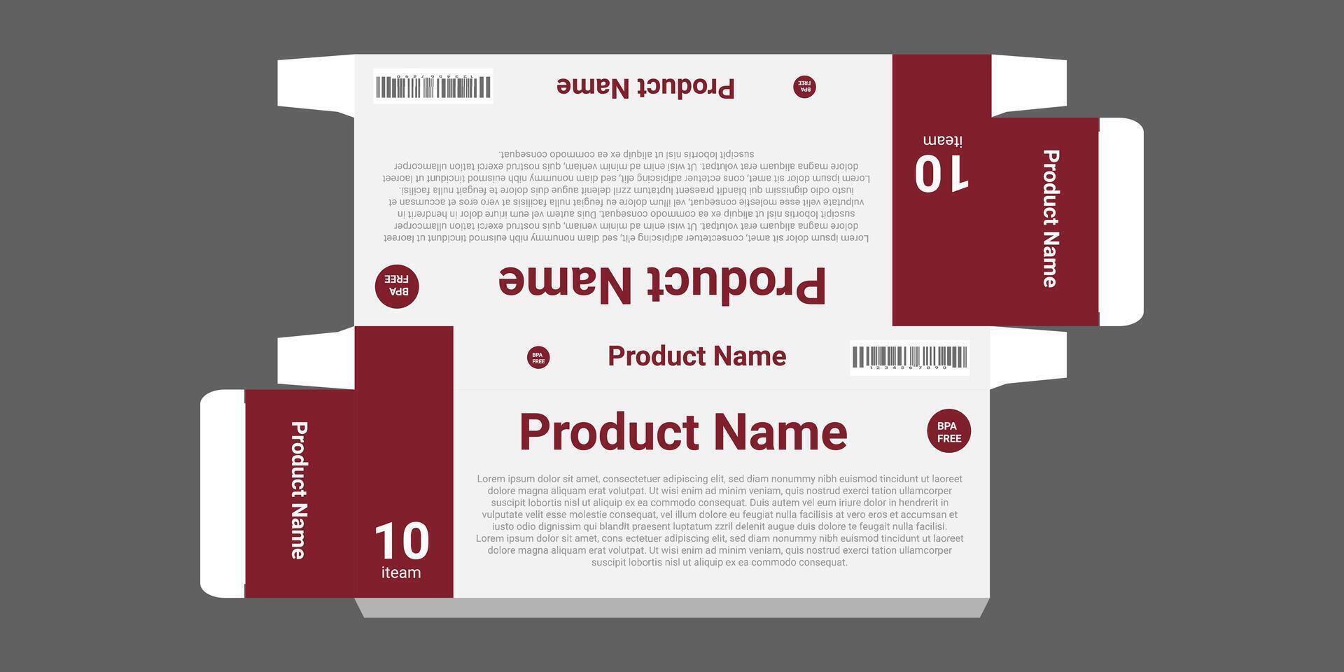 3d mock-up of colorful and creative box design frames vector