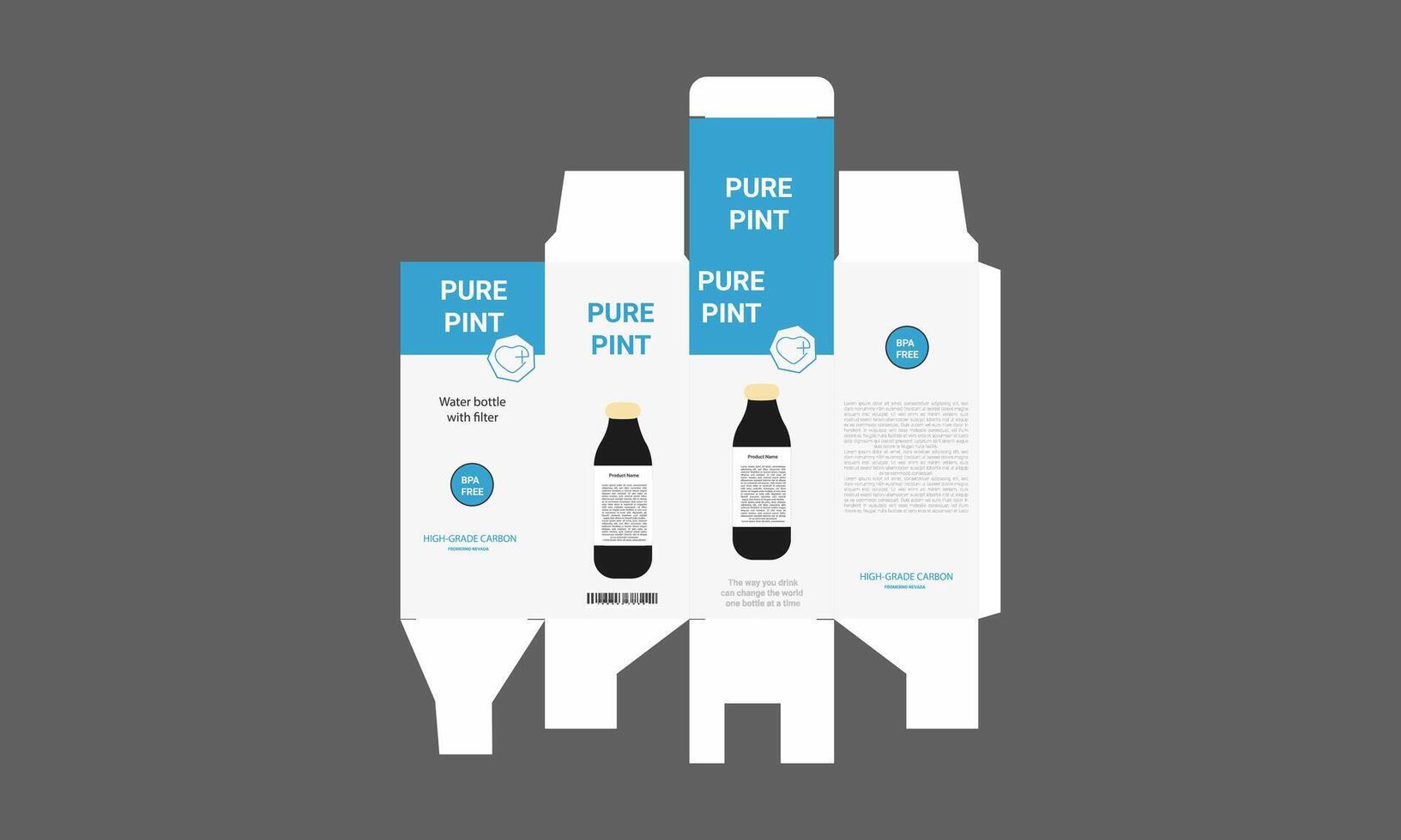 Box packaging die-cut template design. vector
