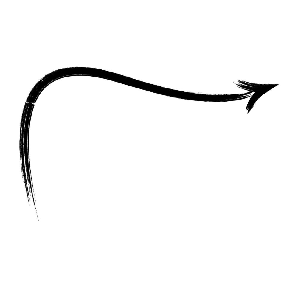 Hand drawn arrow vibes with a touch of spontaneity vector