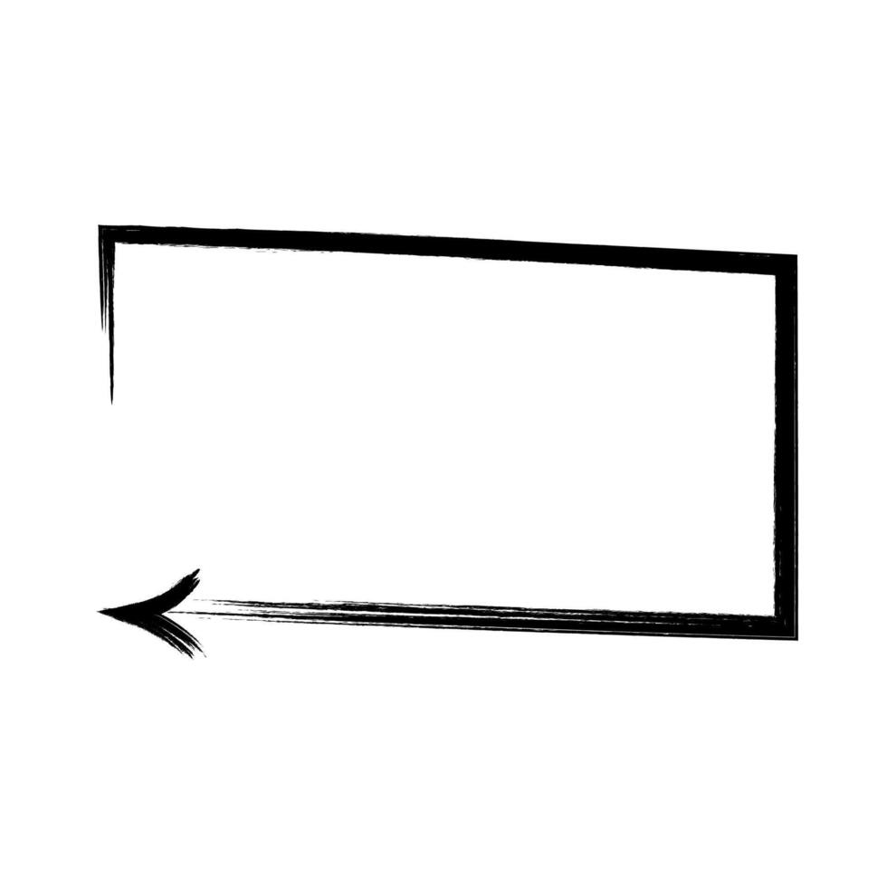 Square arrow frame suggesting change and new perspectives vector