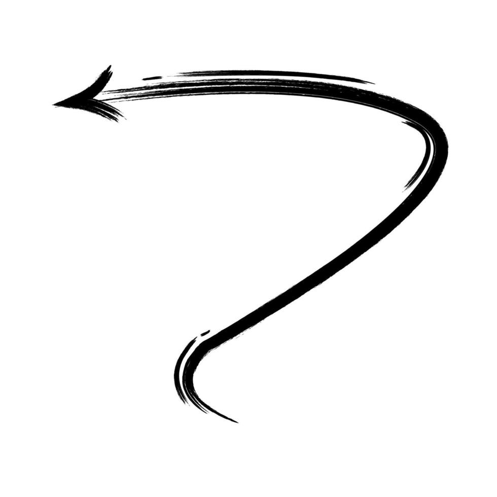 Hand drawn abstract arrow brush, perfect for arrow icon media, t-shirt screen printing projects, jackets, etc vector