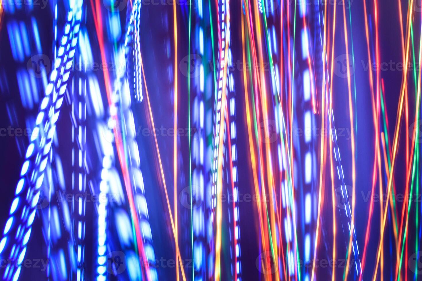 abstract background with light lines of different colors photo