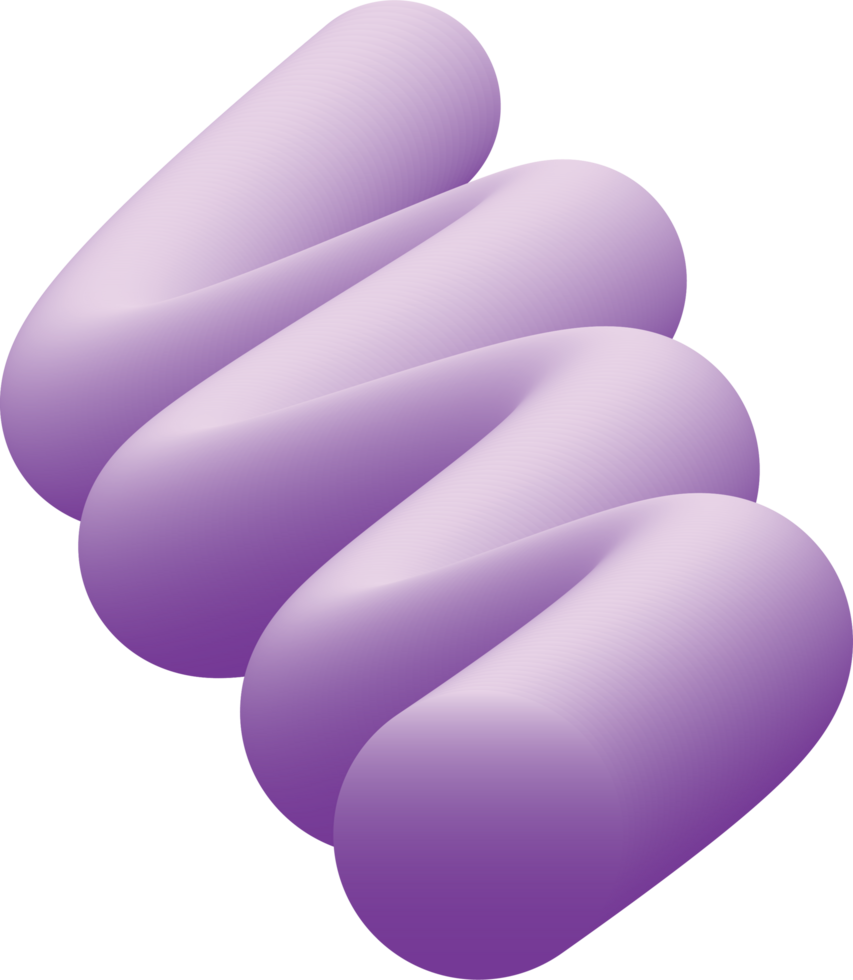 A p3D urple line wave png