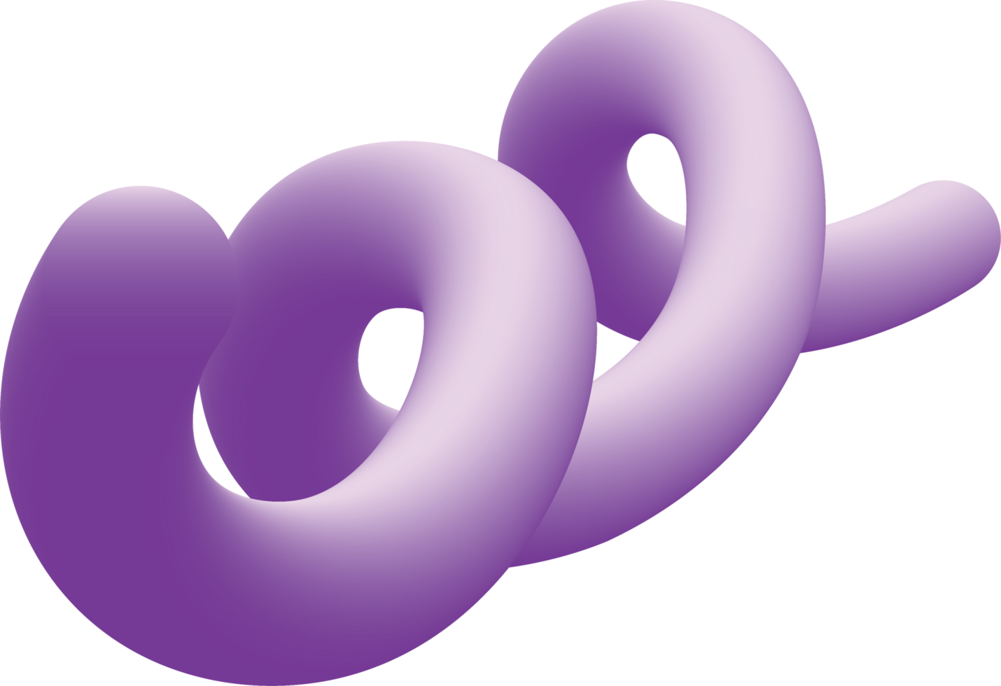 A purple spiral shape with a large loop png