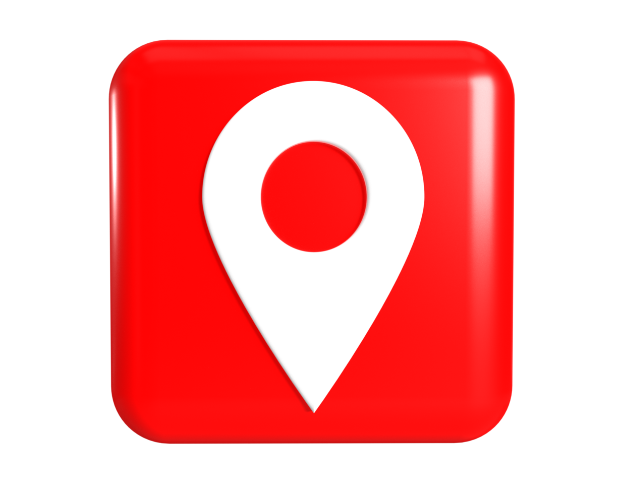Location map pin icon, location web button png