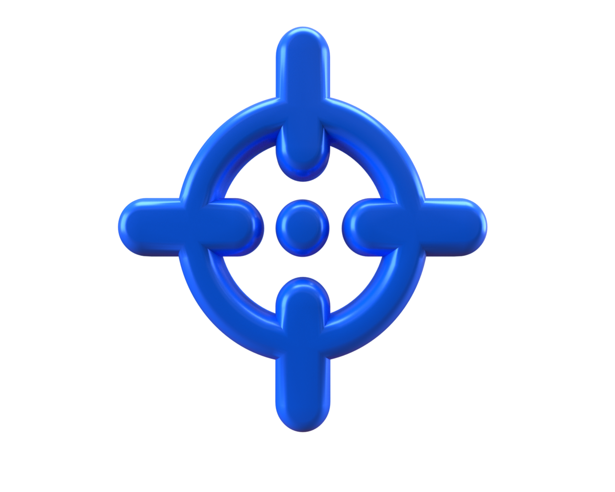Aim target focus icon png