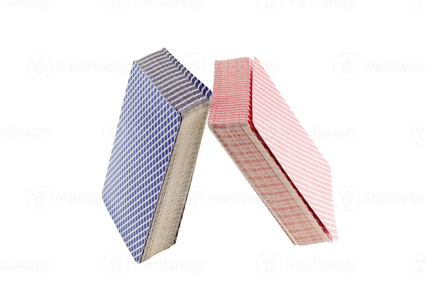 Two Deck of playing cards isolated photo
