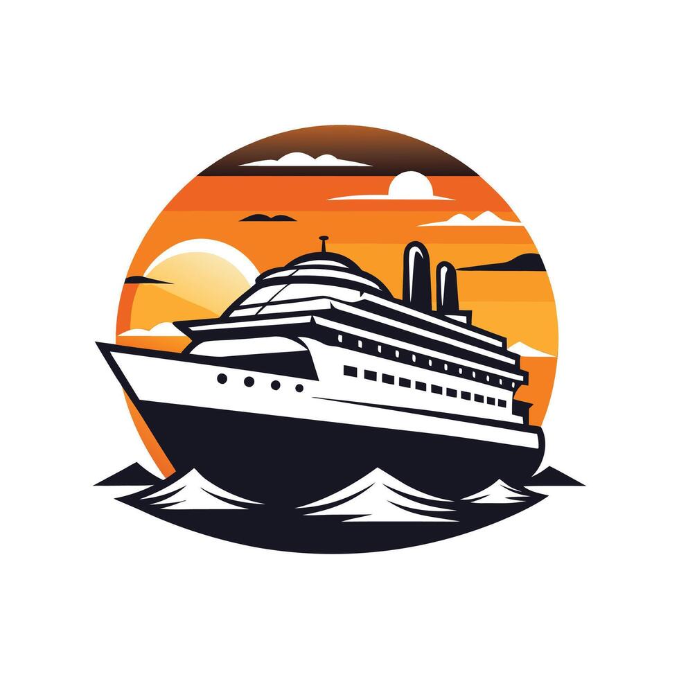 Timeless Coastal Illustration in Retro Style vector